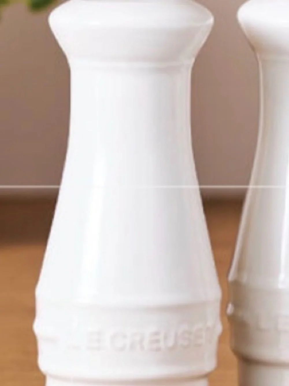 Le Creuset White Salt and Pepper Shaker Set